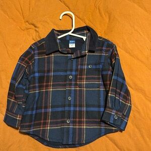 NWT Cozy Flannel Microfleece-Lined Pocket Shirt for Toddler Boys